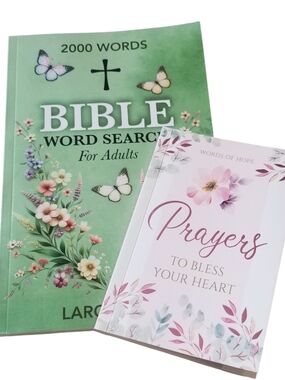 Christian Book Bundle Bible Word Search And Little Prayer Book
